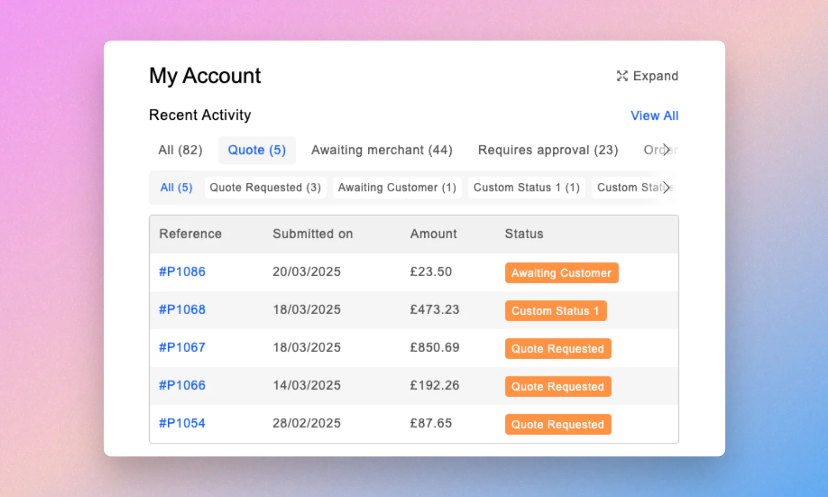 Quote Status Improvements – What's new