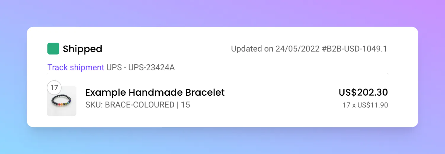 My Account order tracking information – Release archive