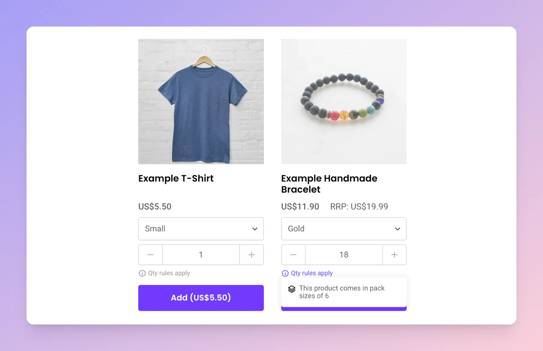 Show product settings – Release archive