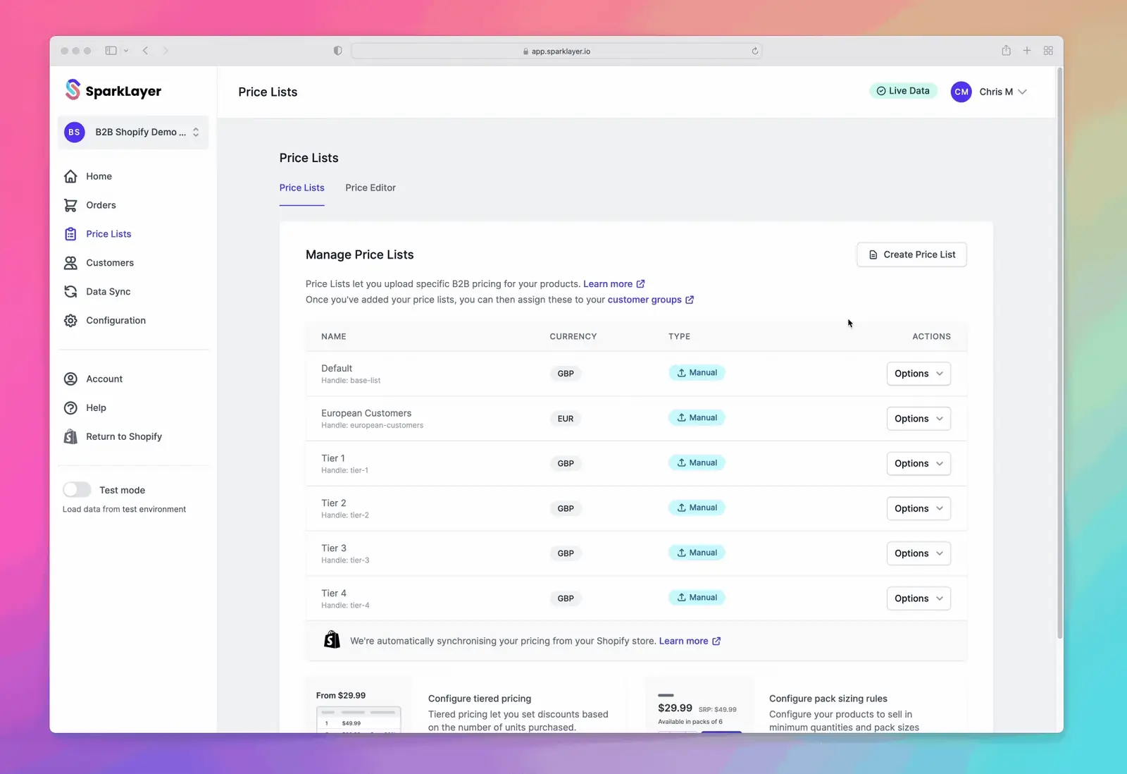 The new B2B Price Engine – Release archive