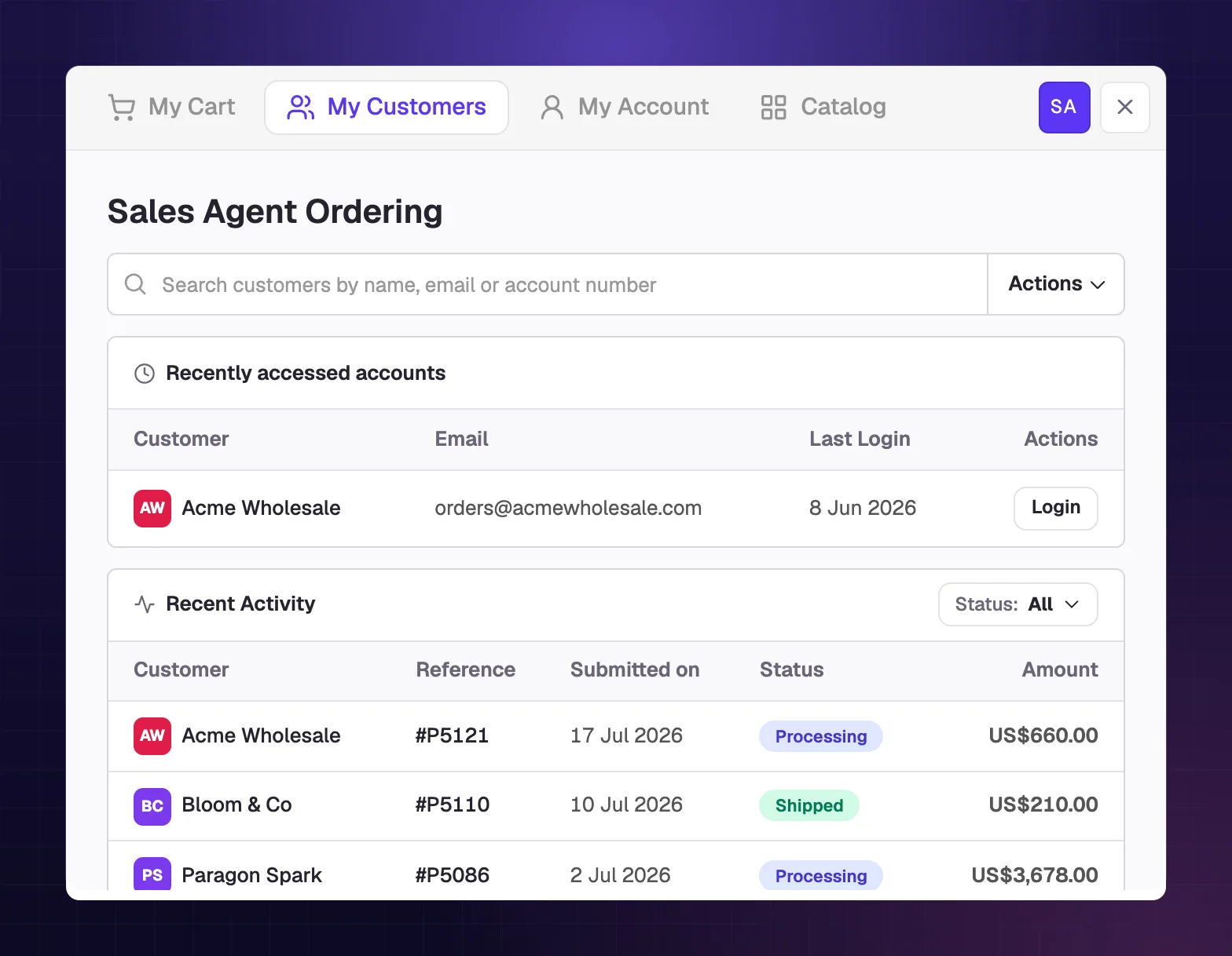 Sales agent ordering – What's new