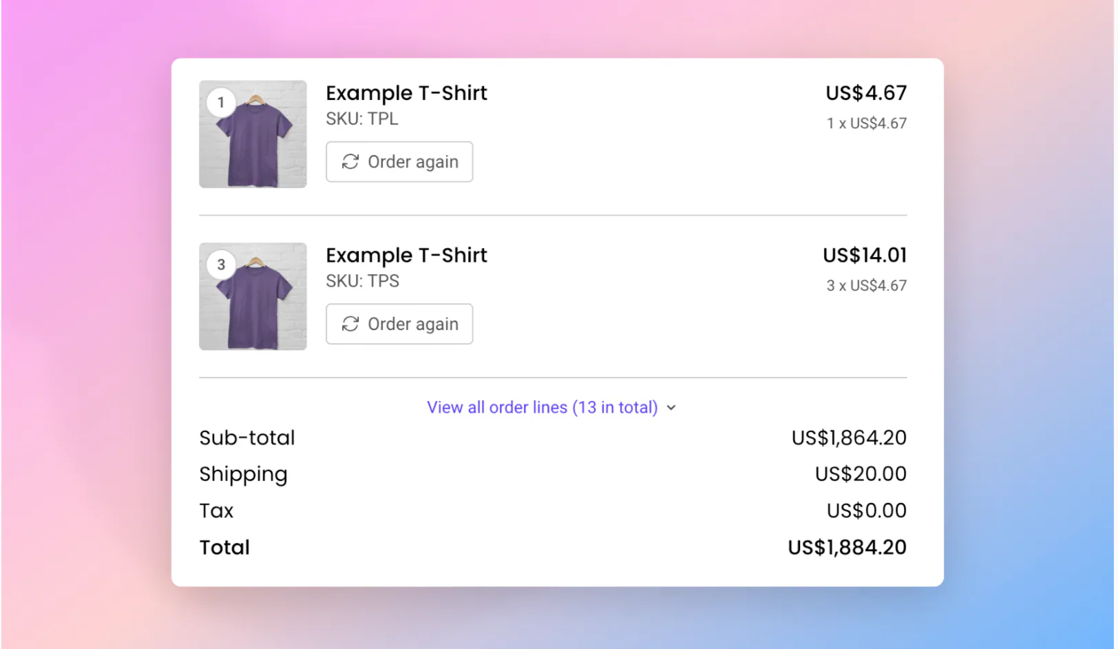 Order details – What's new